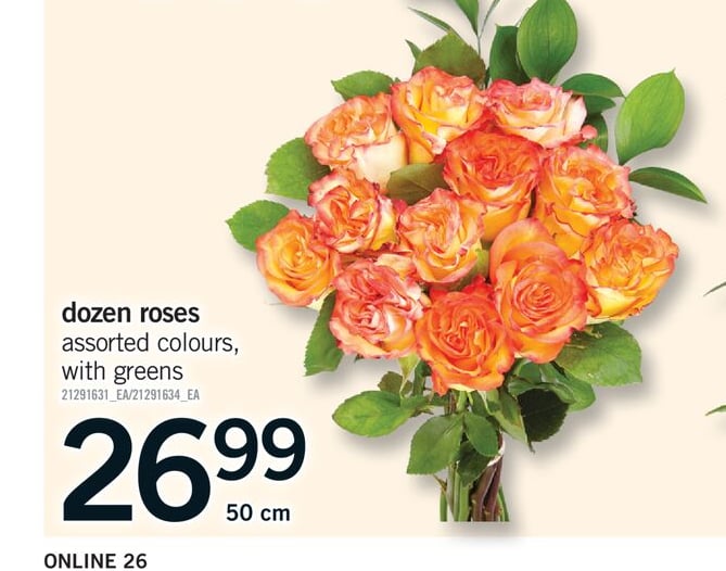 DOZEN ROSES, 50 cm