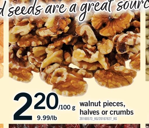 WALNUT PIECES, HALVES OR CRUMBS
