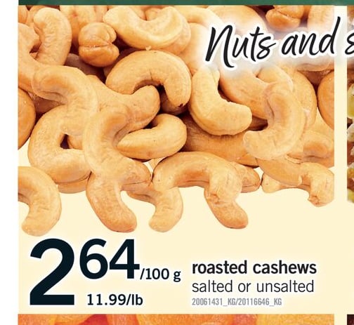 ROASTED CASHEWS