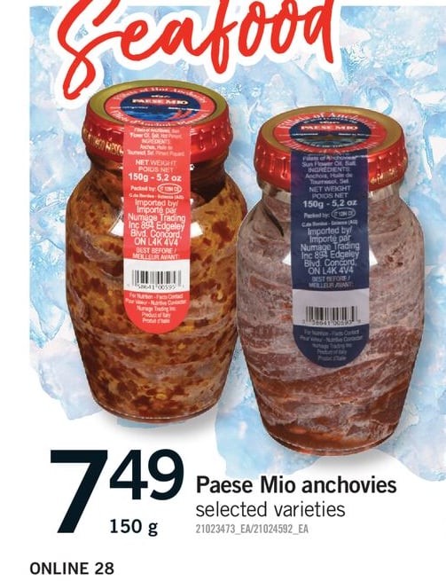 PAESE MIO ANCHOVIES, 150 g