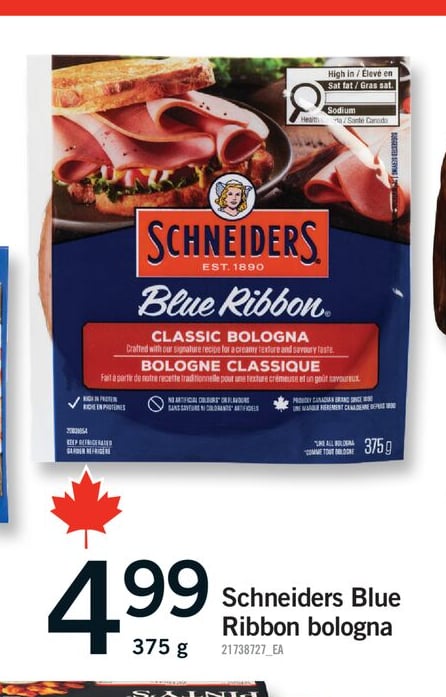 SCHNEIDERS BLUE RIBBON BOLOGNA, 375 G