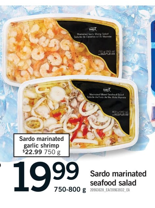 SARDO MARINATED SEAFOOD SALAD, 750-800 g