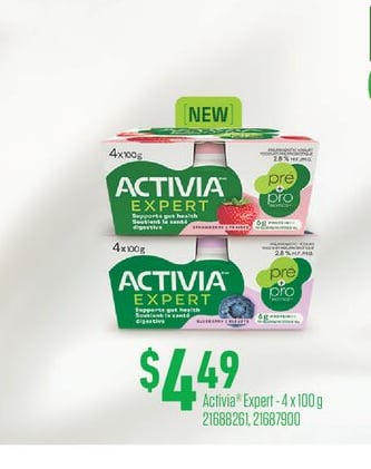ACTIVIA® EXPERT, 4 X 100 G