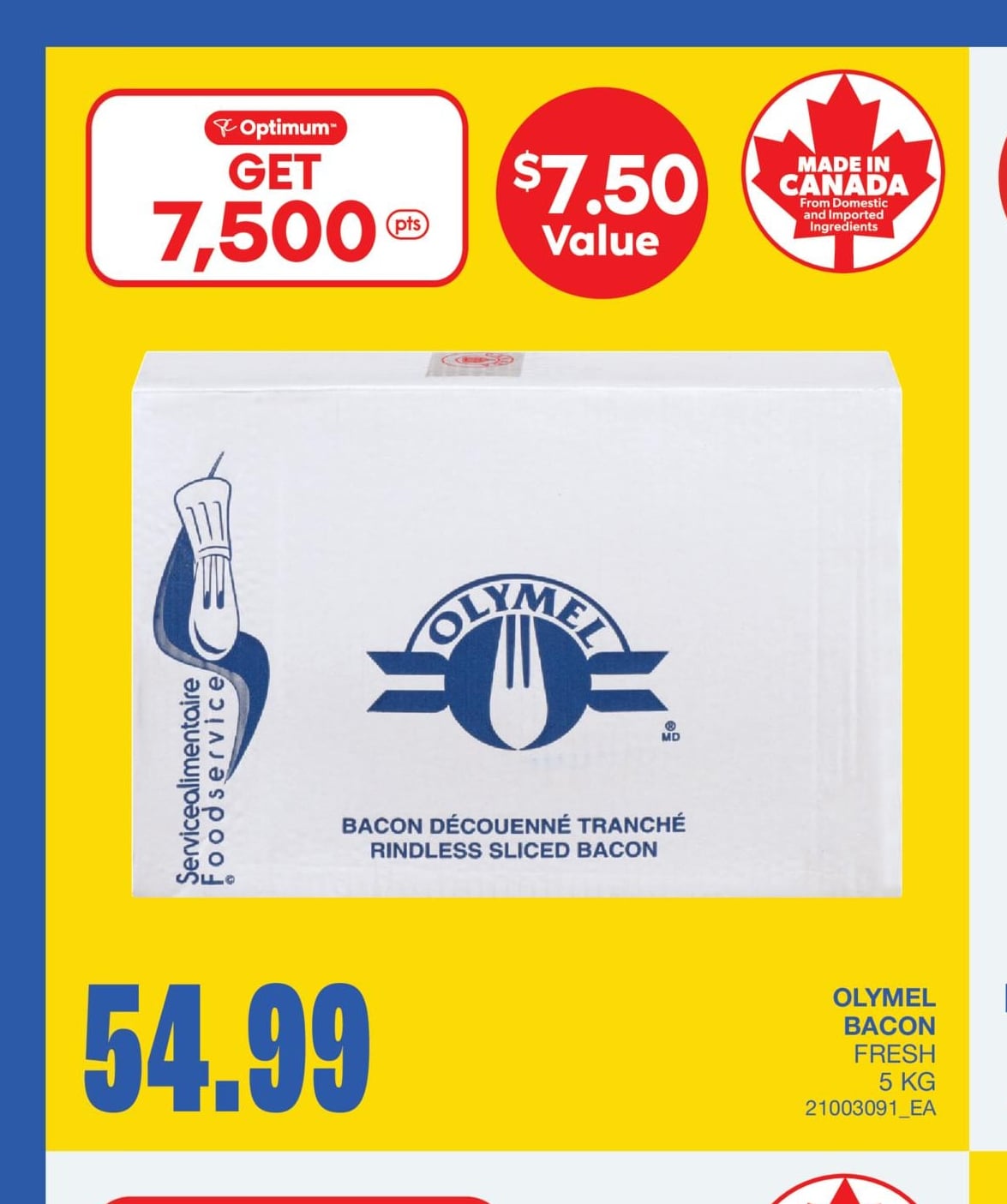BACON, 5 KG