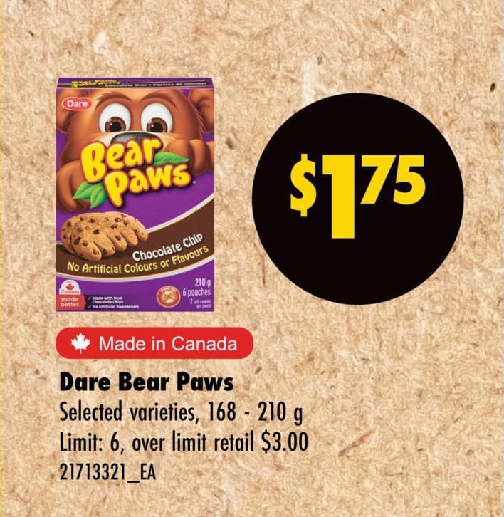 BEAR PAWS, 168 - 210 g