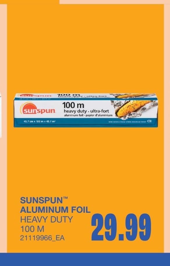 ALUMINUM FOIL HEAVY DUTY, 100 M