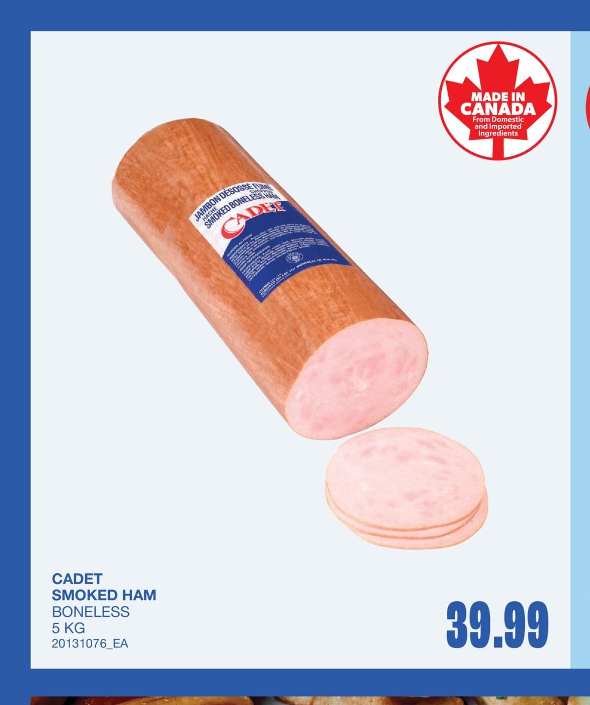 SMOKED HAM, 5 KG