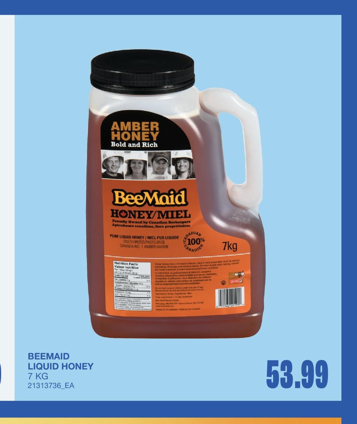 LIQUID HONEY, 7 KG