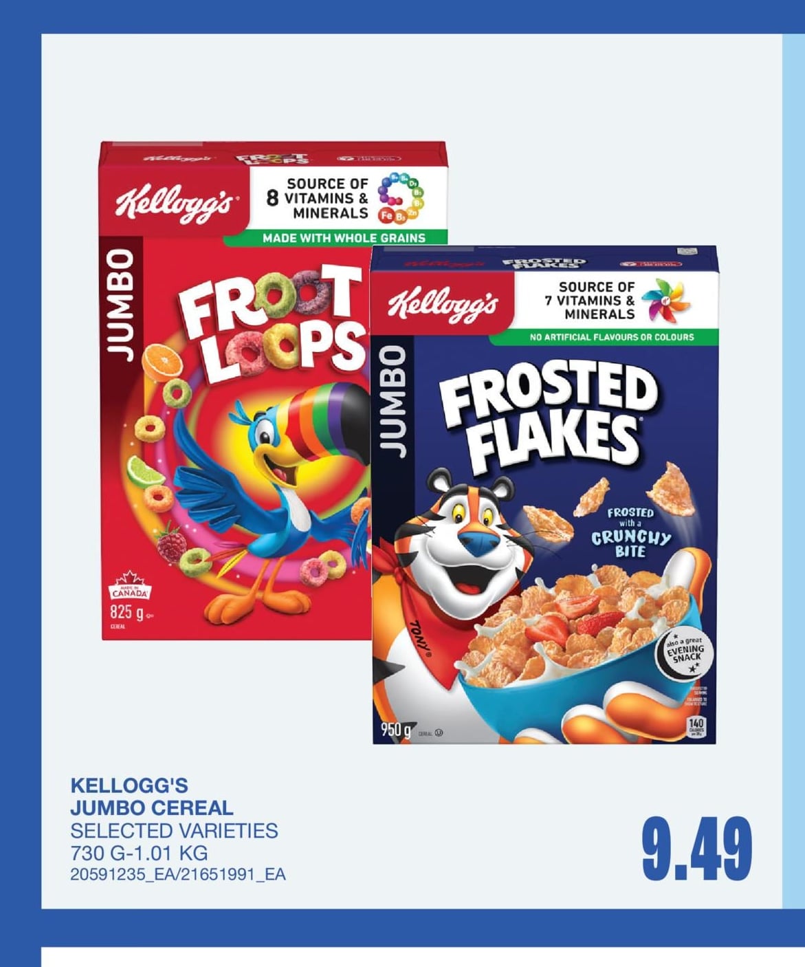 JUMBO CEREAL, 730 G-1.01 KG