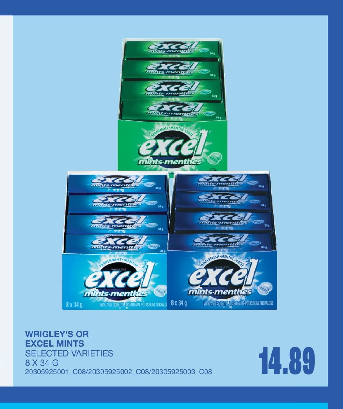 MINTS, 8 X 34 G