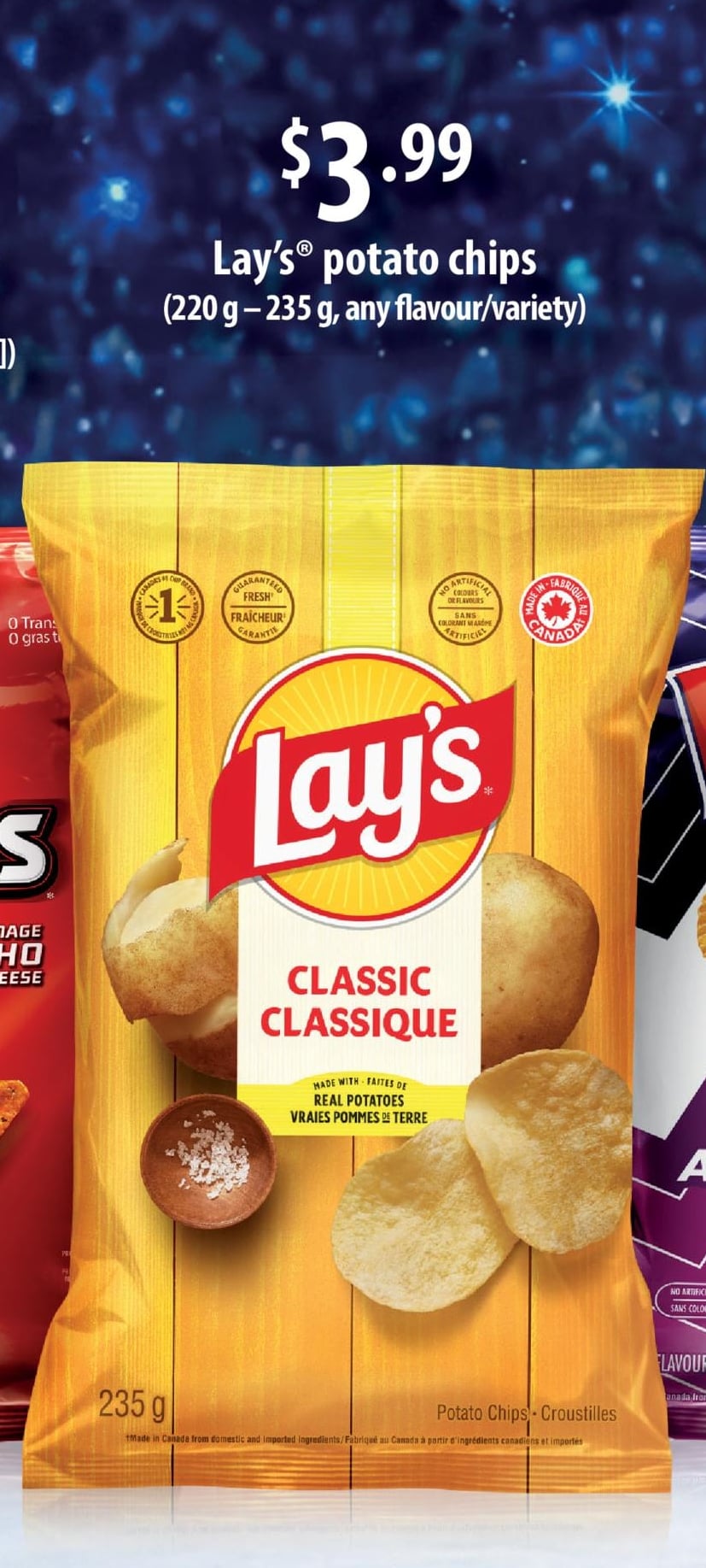 POTATO CHIPS, 220 g - 235 g