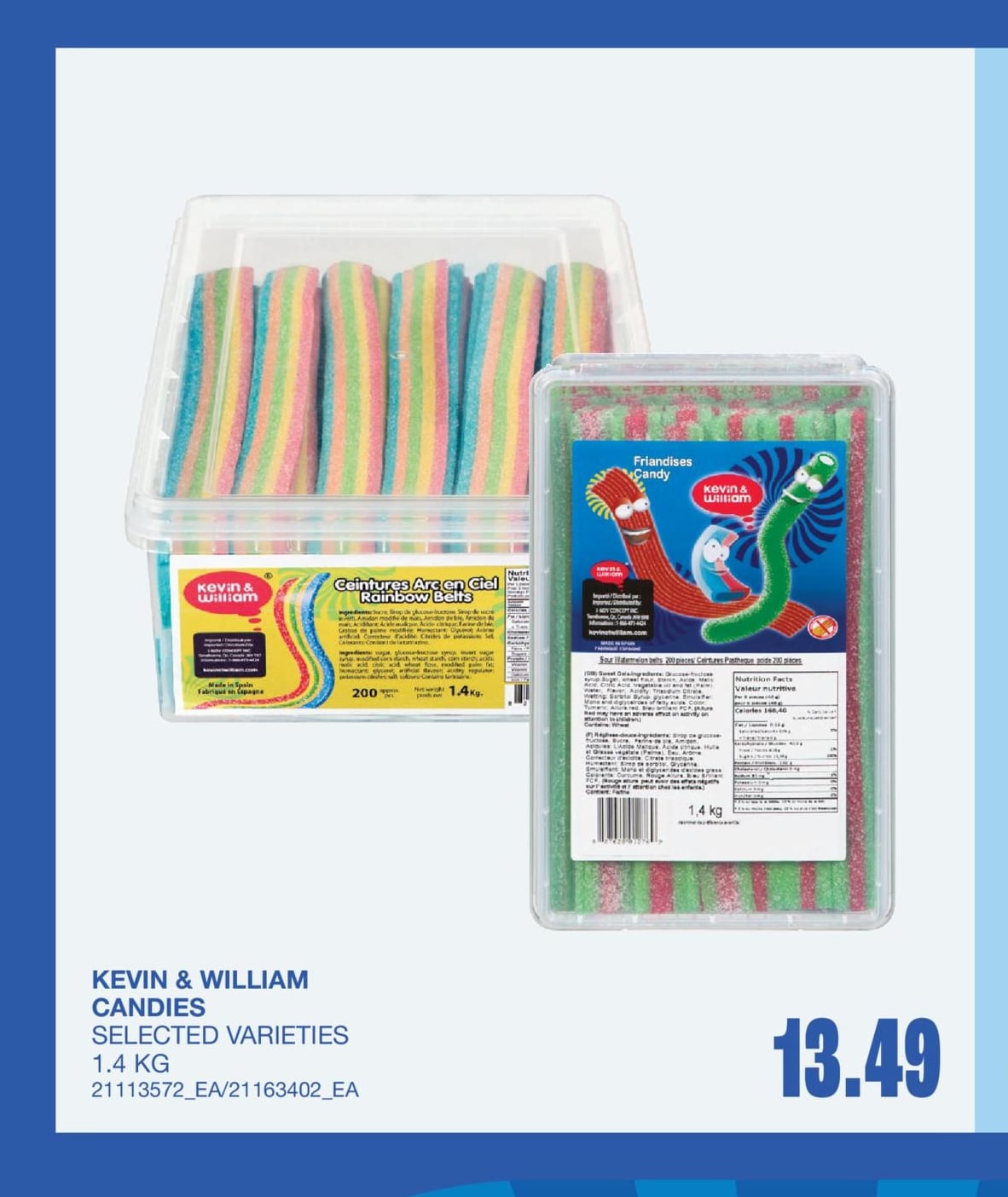 CANDIES, 1.4 KG