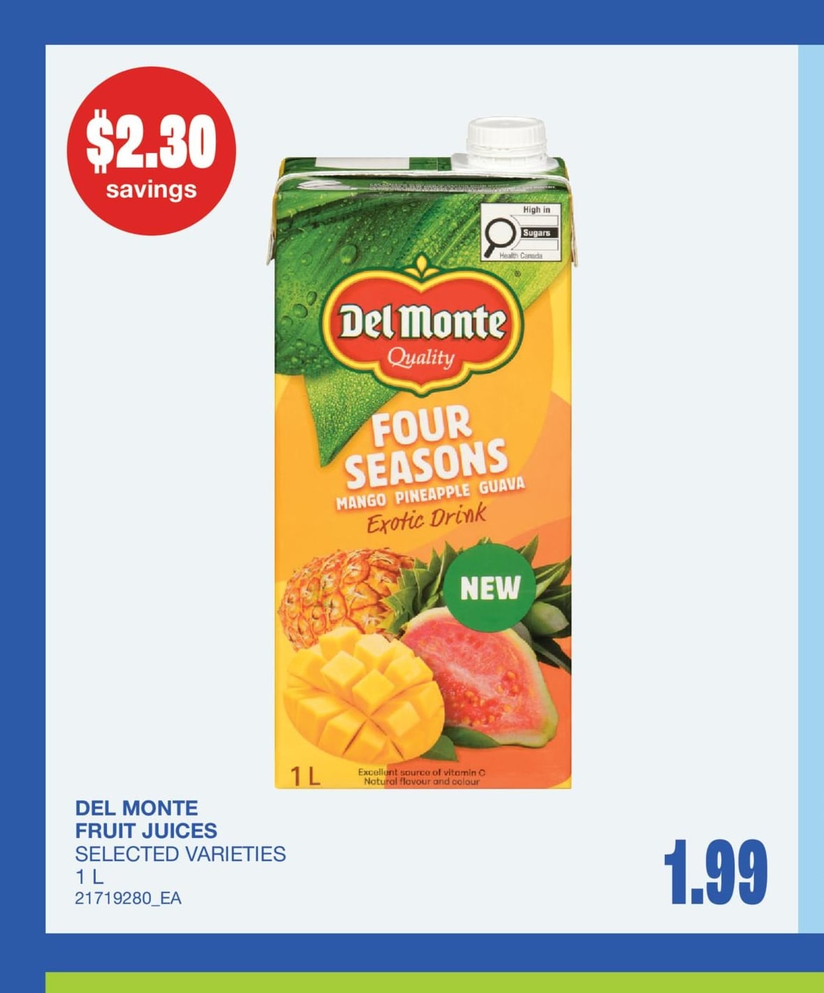 DEL MONTE FRUIT JUICES, 1 L