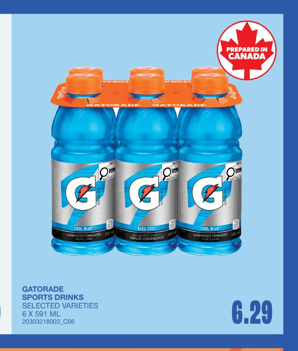 SPORTS DRINKS, 8 X 591 ML