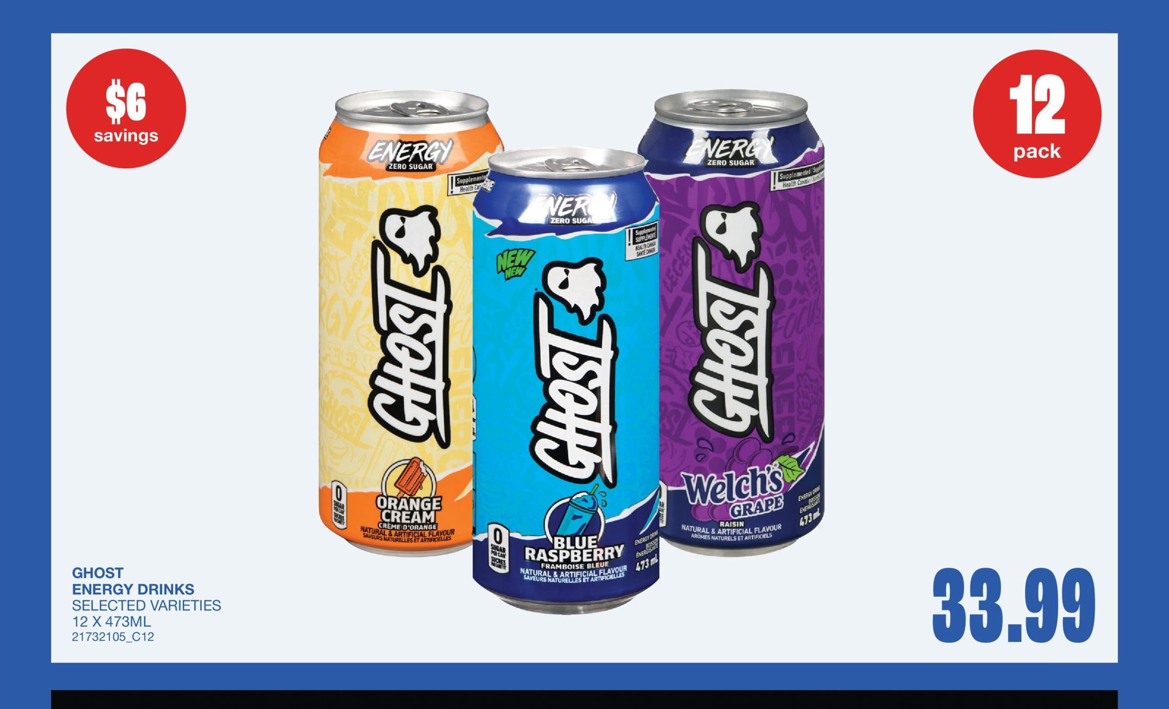 ENERGY DRINKS, 12 X 473ML