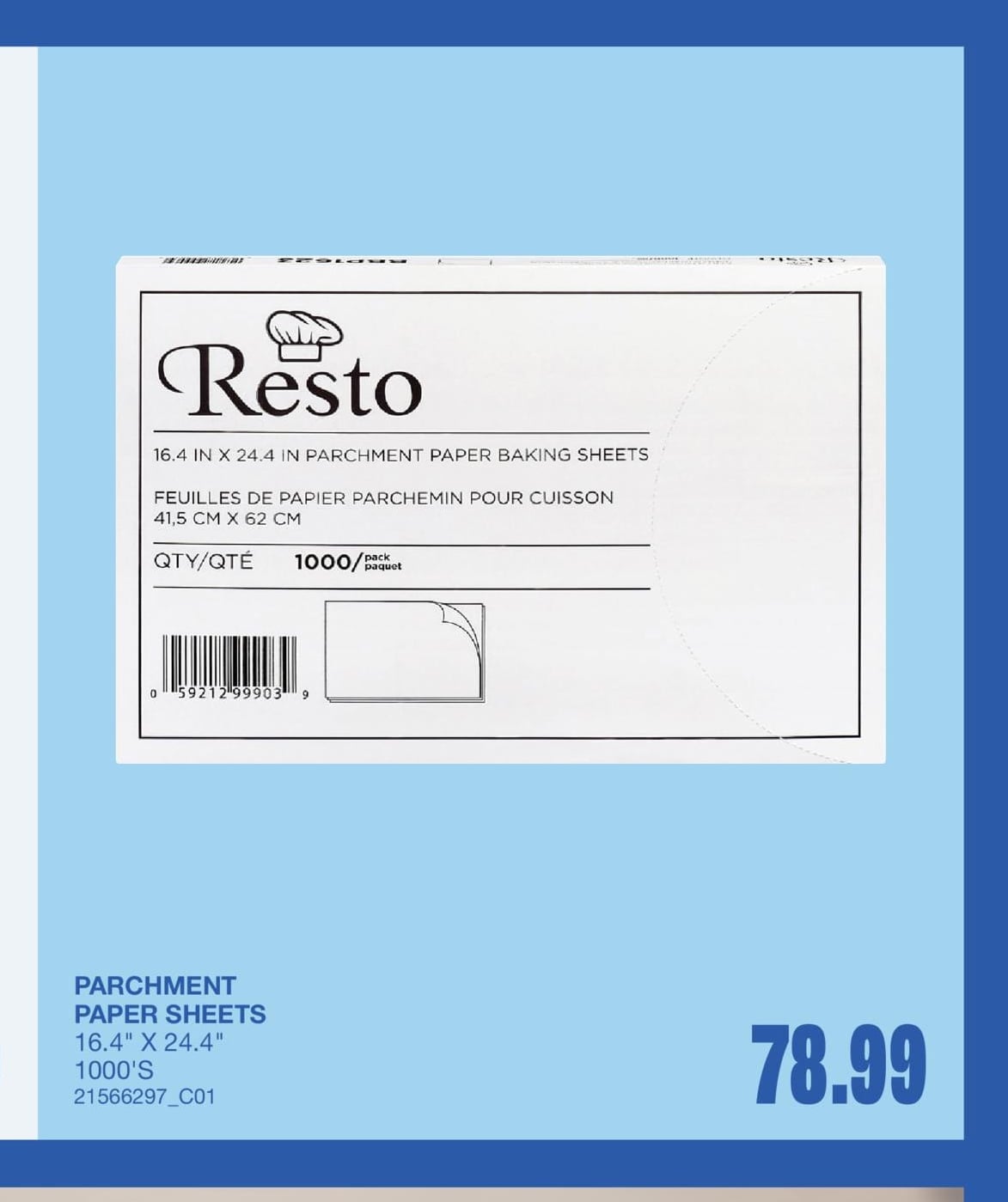 PARCHMENT PAPER SHEETS, 16.4" X 24.4" 1000'S