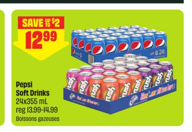 Pepsi Soft Drinks 24x355 mL