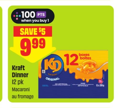 Kraft Dinner 12 pk