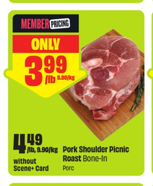 Pork Shoulder Picnic Roast Bone-In