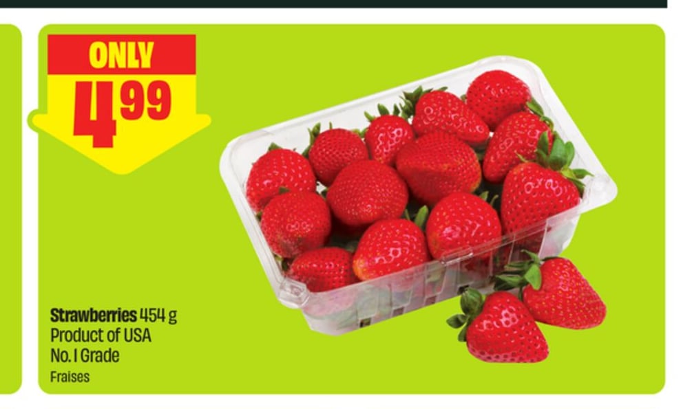 Strawberries 454 g Product of USA No. 1 Grade