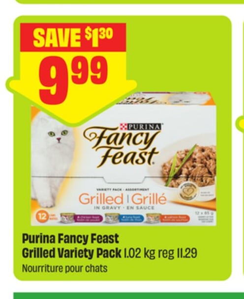 PURINA Fancy Feast Grilled Variety Pack 1.02 kg