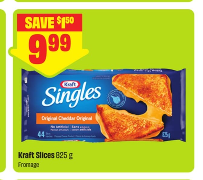 Kraft Slices 825 g