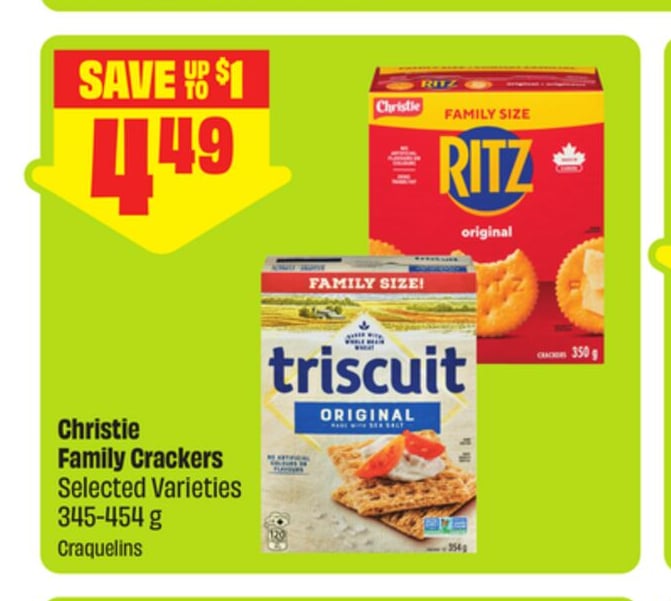 Christie Family Crackers Selected Varieties 345-454 g