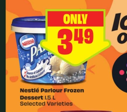 Nestlé Parlour Frozen Dessert 1.5 L Selected Varieties