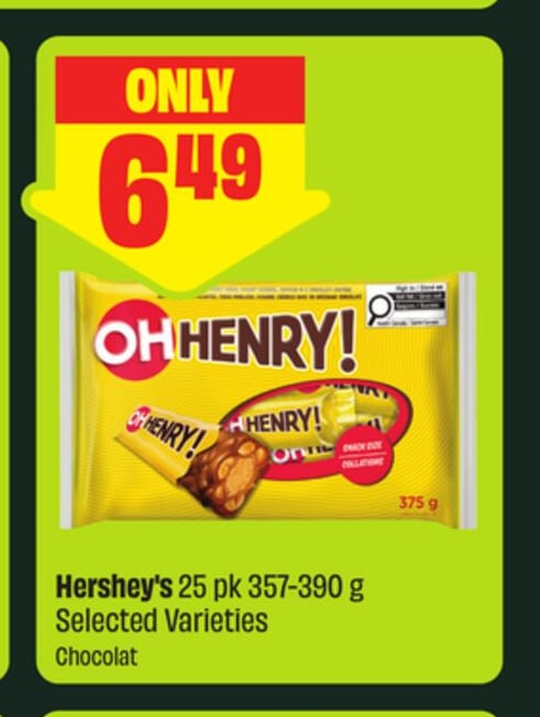 Hershey's 25 pk 357-390 g Selected Varieties