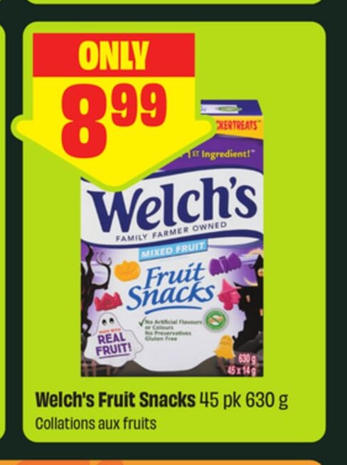 Welch's Fruit Snacks 45 pk 630 g