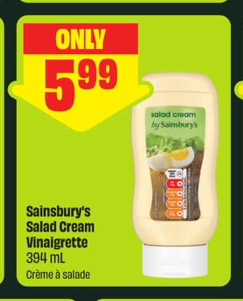 Sainsbury's Salad Cream Vinaigrette 394 mL
