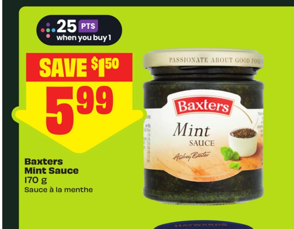 Baxters Mint Sauce 170 g