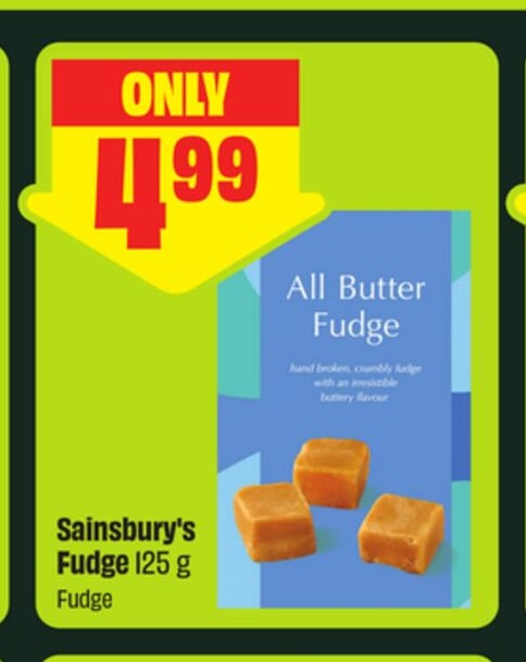 Sainsbury's Fudge 125 g
