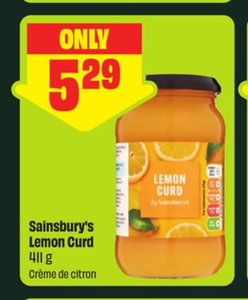 Sainsbury's Lemon Curd 411 g