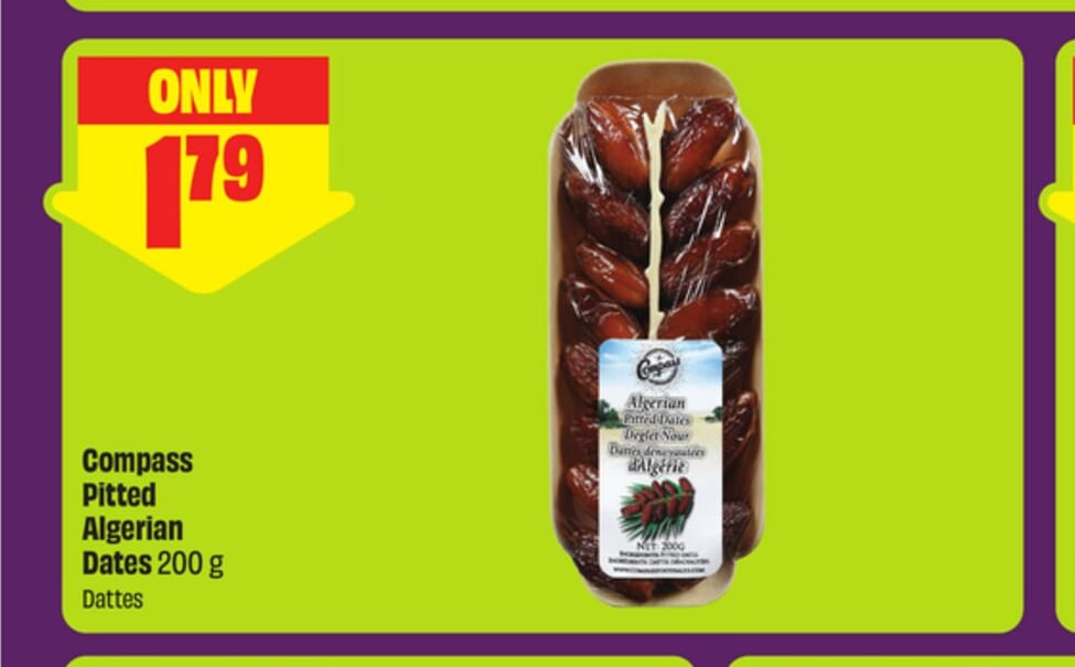 Compass Pitted Algerian Dates 200 g - FreshCo Diwali