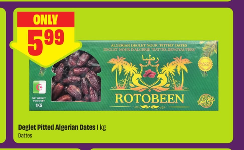 Deglet Pitted Algerian Dates 1 kg - FreshCo Diwali