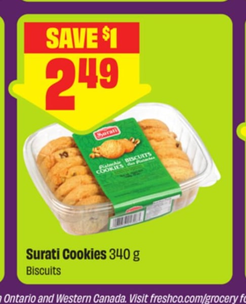 Surati Cookies 340 g - FreshCo Diwali