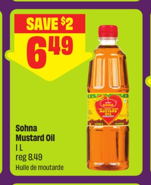 Sohna Mustard Oil 1 L - FreshCo Diwali