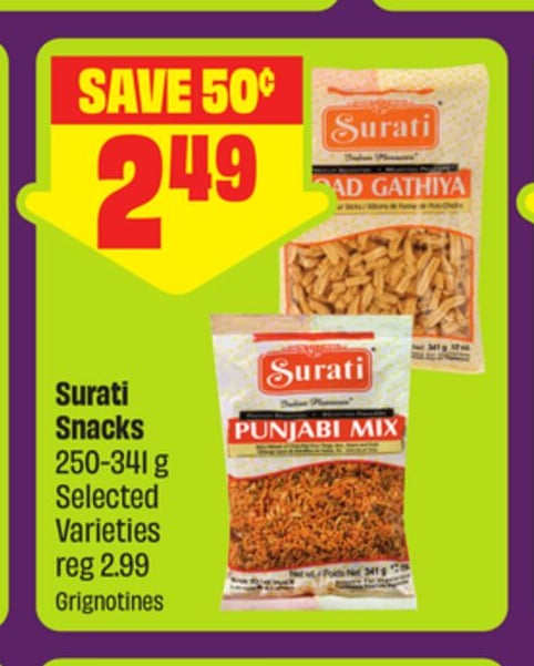 Surati Snacks 250-341 g Selected Varieties - FreshCo Diwali
