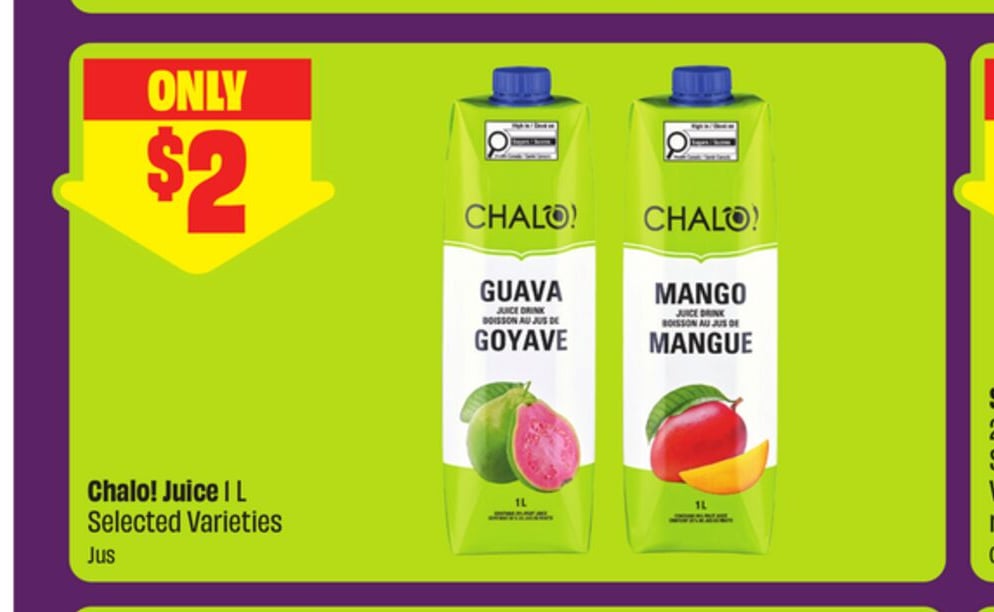 Chalo! Juice 1 L Selected Varieties - FreshCo Diwali