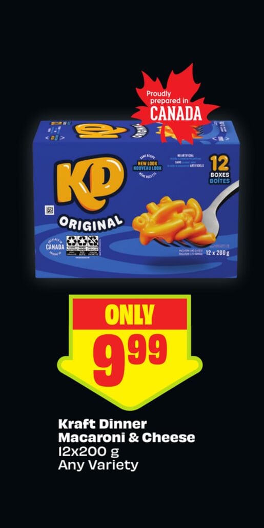 Kraft Dinner Macaroni & Cheese 12x200 g Any Variety
