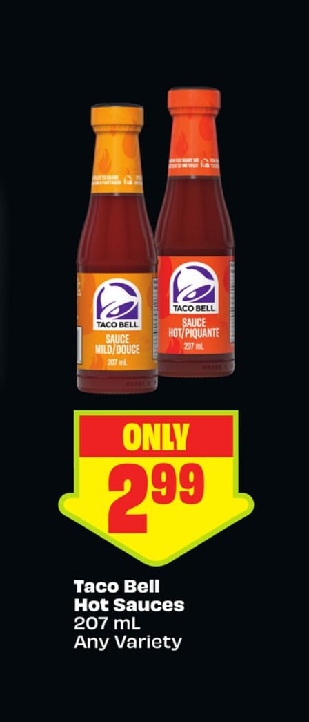 Taco Bell Hot Sauces 207 mL Any Variety