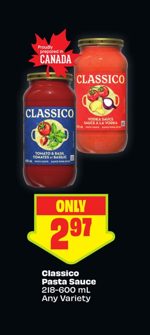 Classico Pasta Sauce 216-600 mL Any Variety