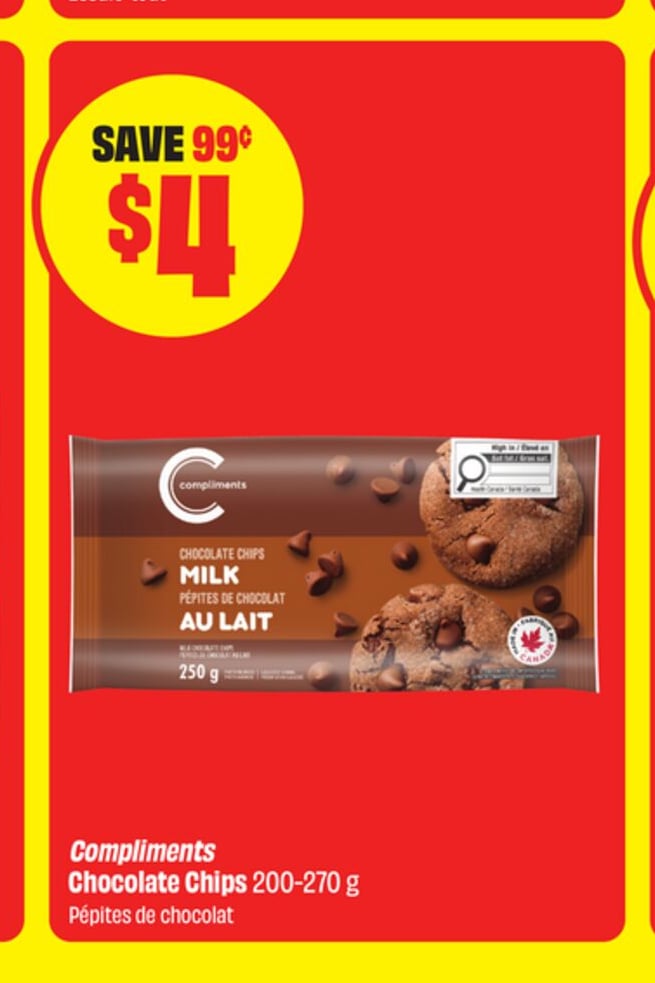 Compliments Chocolate Chips 200-270 g