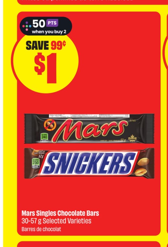Mars Singles Chocolate Bars 30-57 g Selected Varieties