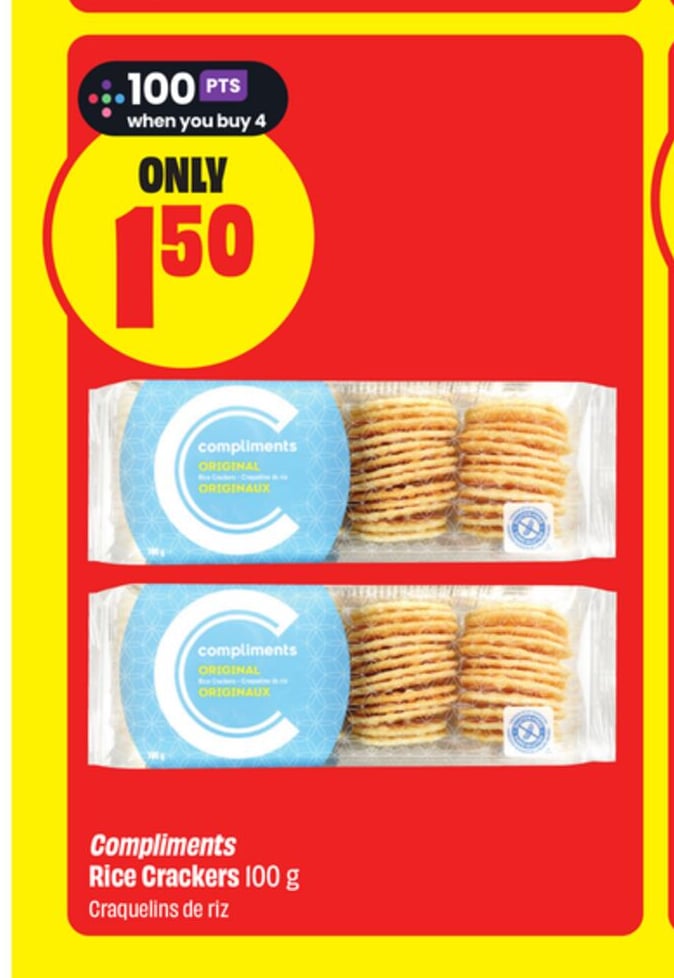 Compliments Rice Crackers 100 g