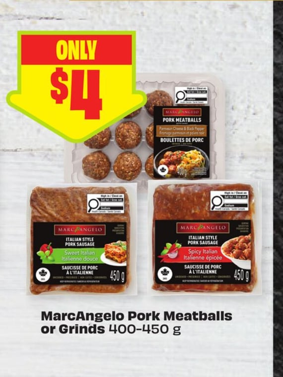 MarcAngelo Pork Meatballs or Grinds 400-450 g