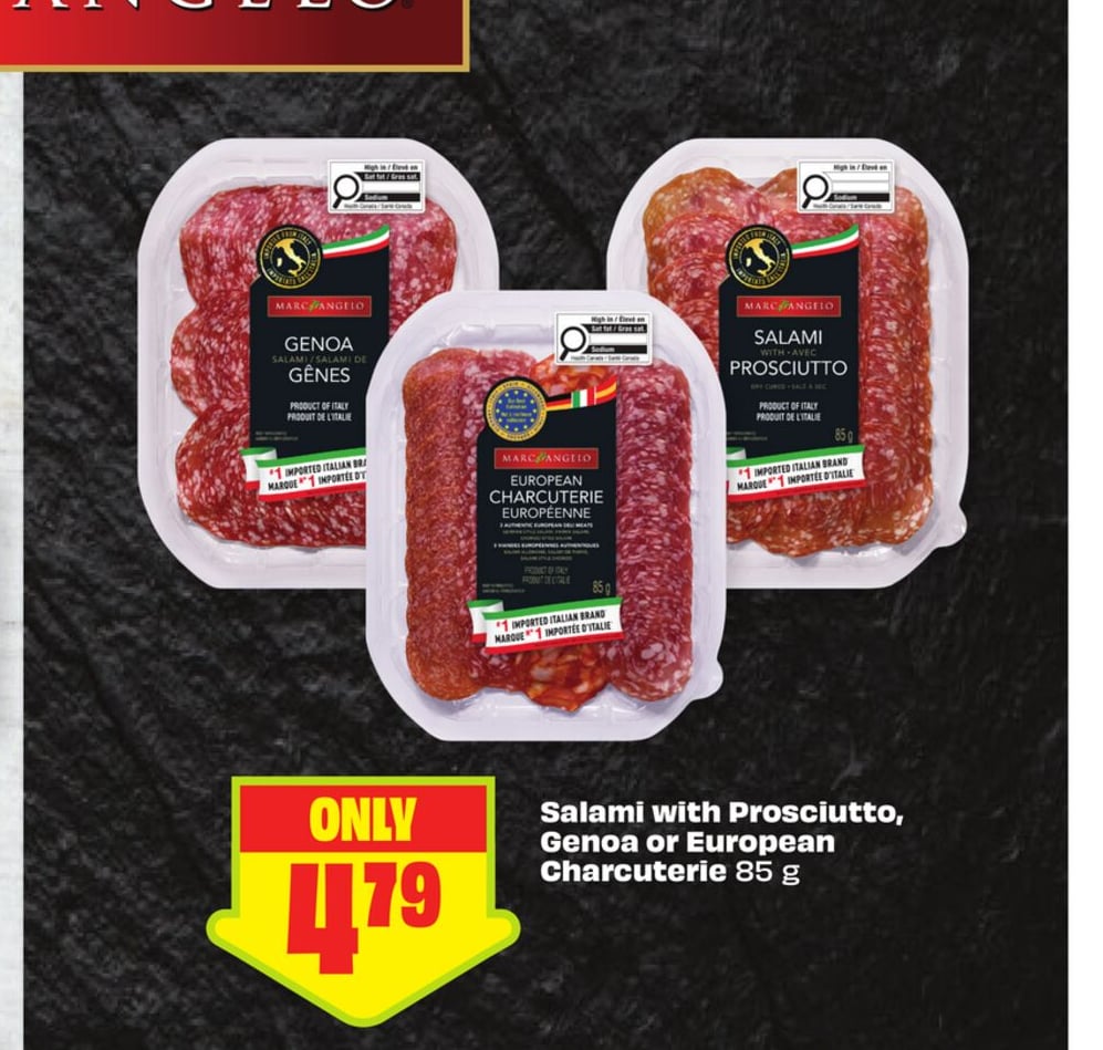 Salami with Proscuitto, Genoa or European Charcuterie 85 g