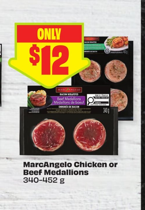 MarcAngelo Chicken or Beef Medallions 340-452 g