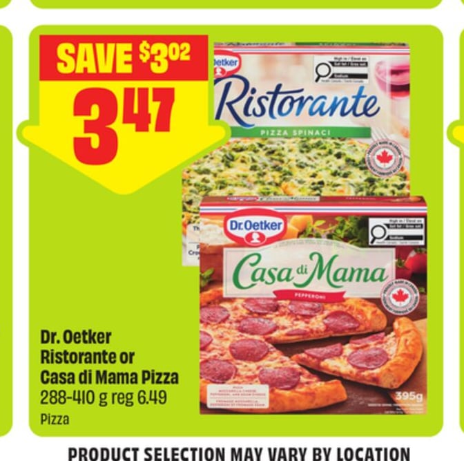 Dr. Oetker Ristorante or Casa di Mama Pizza 288-410 g